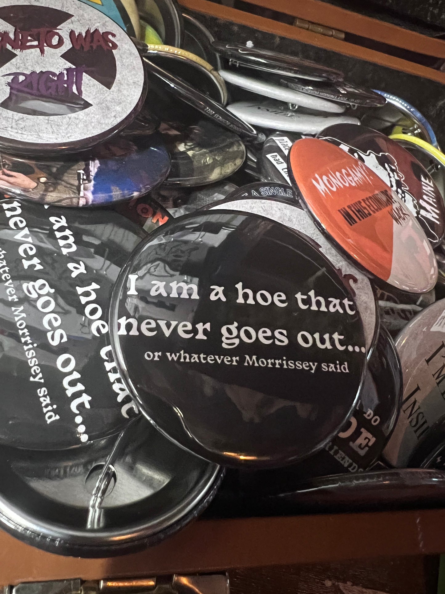 A Hoe That Never Goes Out button