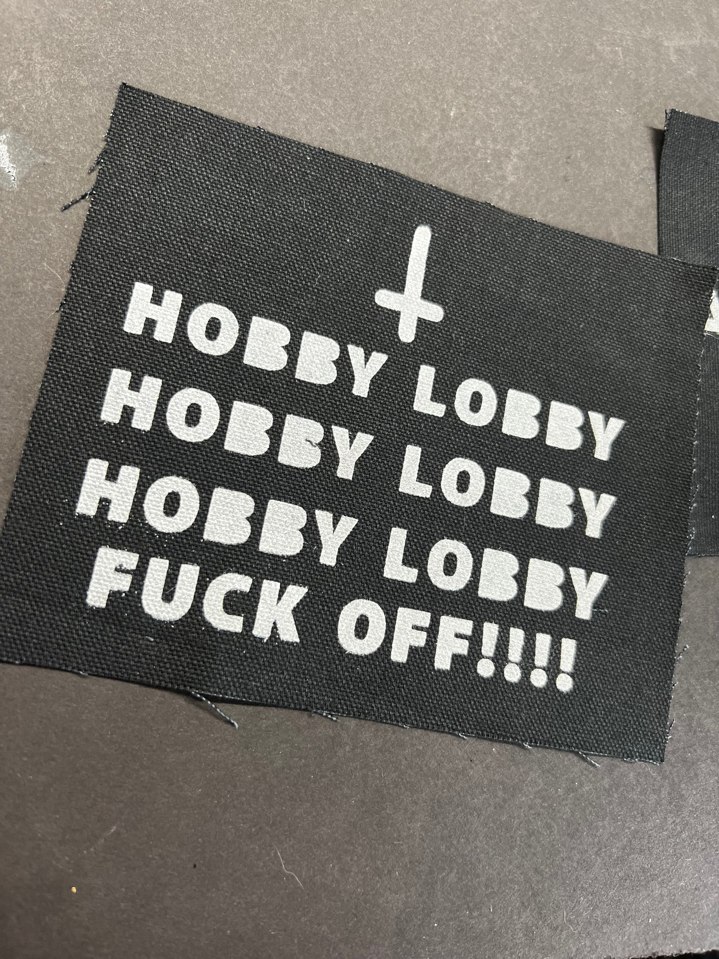 Bigotry CraftStore sew on cloth patch