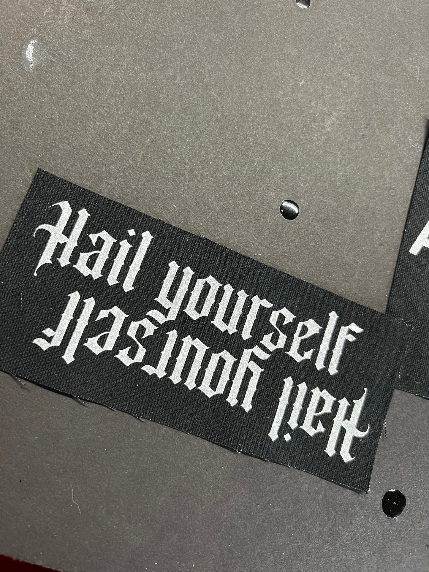 Hail Yourself sew on cloth patch