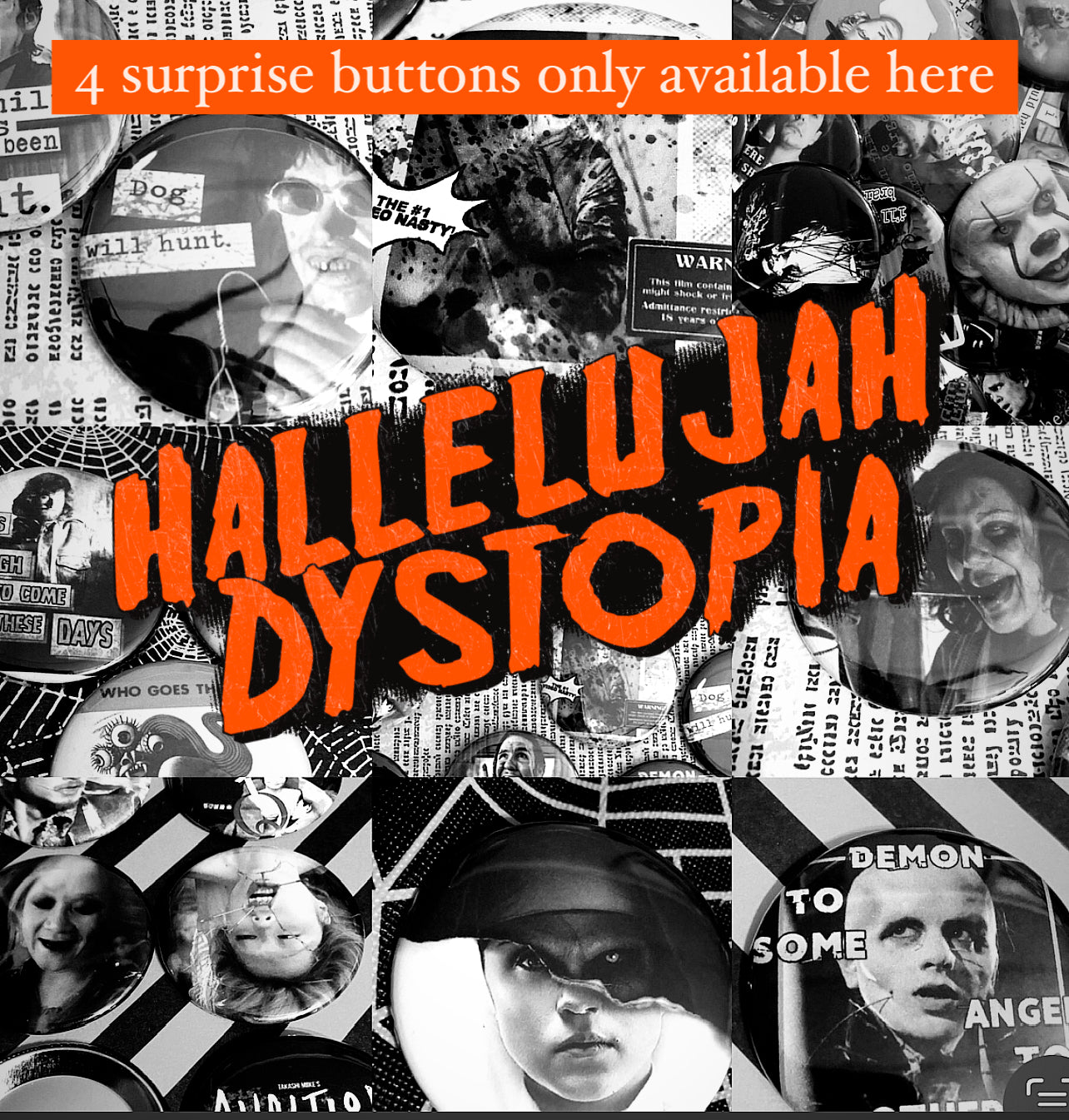 Mystery Horror button set