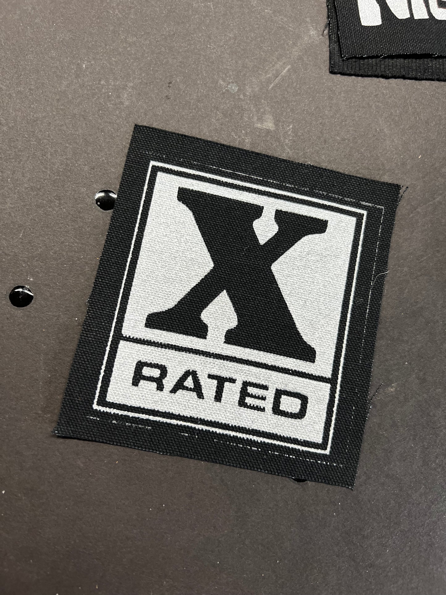 X Rated sew on cloth patch