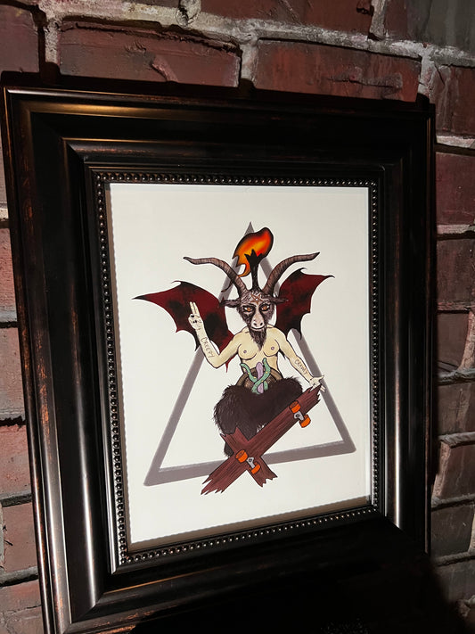 Skater Boi Baphomet Print