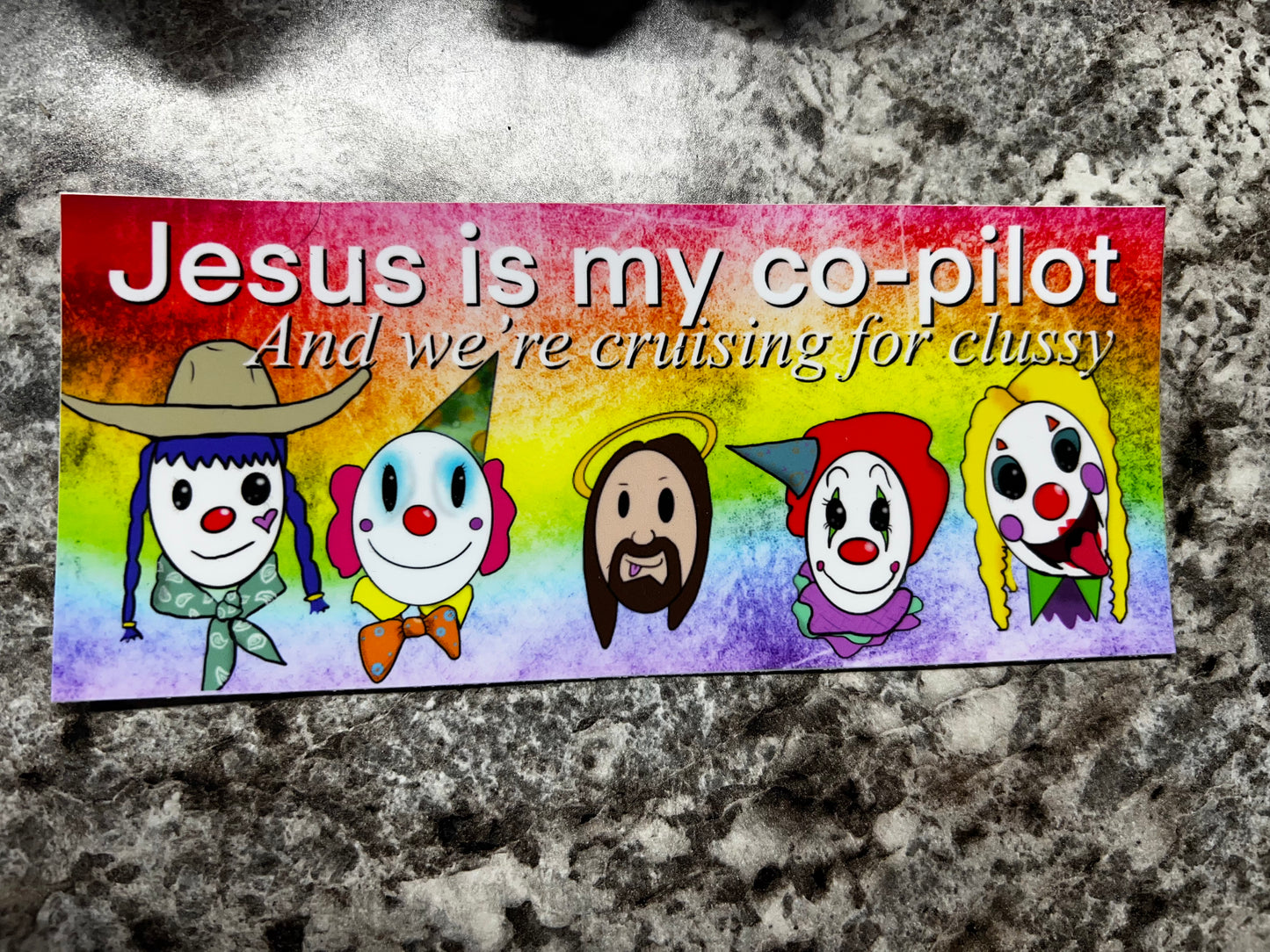 Jesus is my co-pilot Bumper Sticker