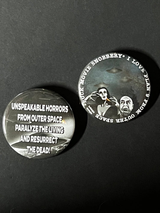 Plan 9 from Outer Space Button Set