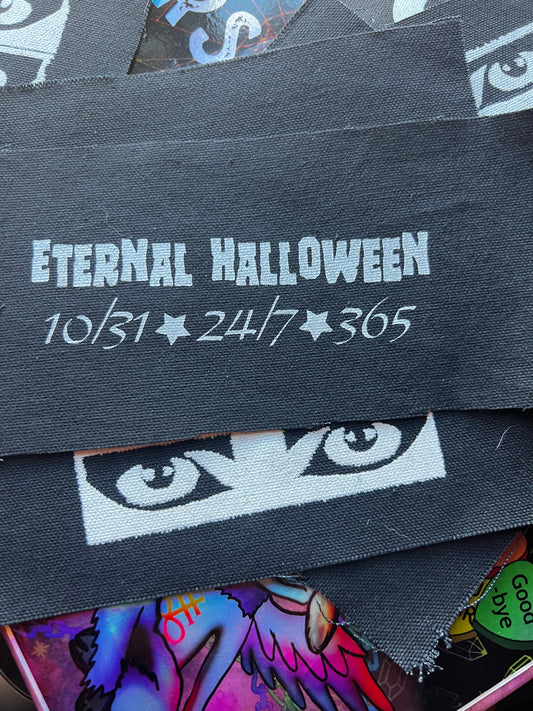 Halloween Forever sew on cloth patch